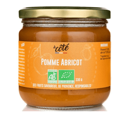 Dessert Pomme Abricot Bio - A côté - 330g