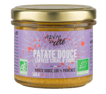 Tartinable de patate douce, lentille corail et curry Bio - A côté - 100g